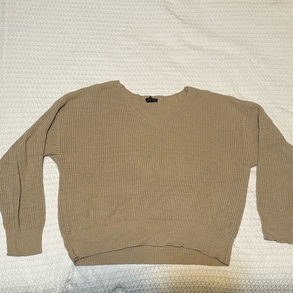 Tan forever21 knit sweater size XL
